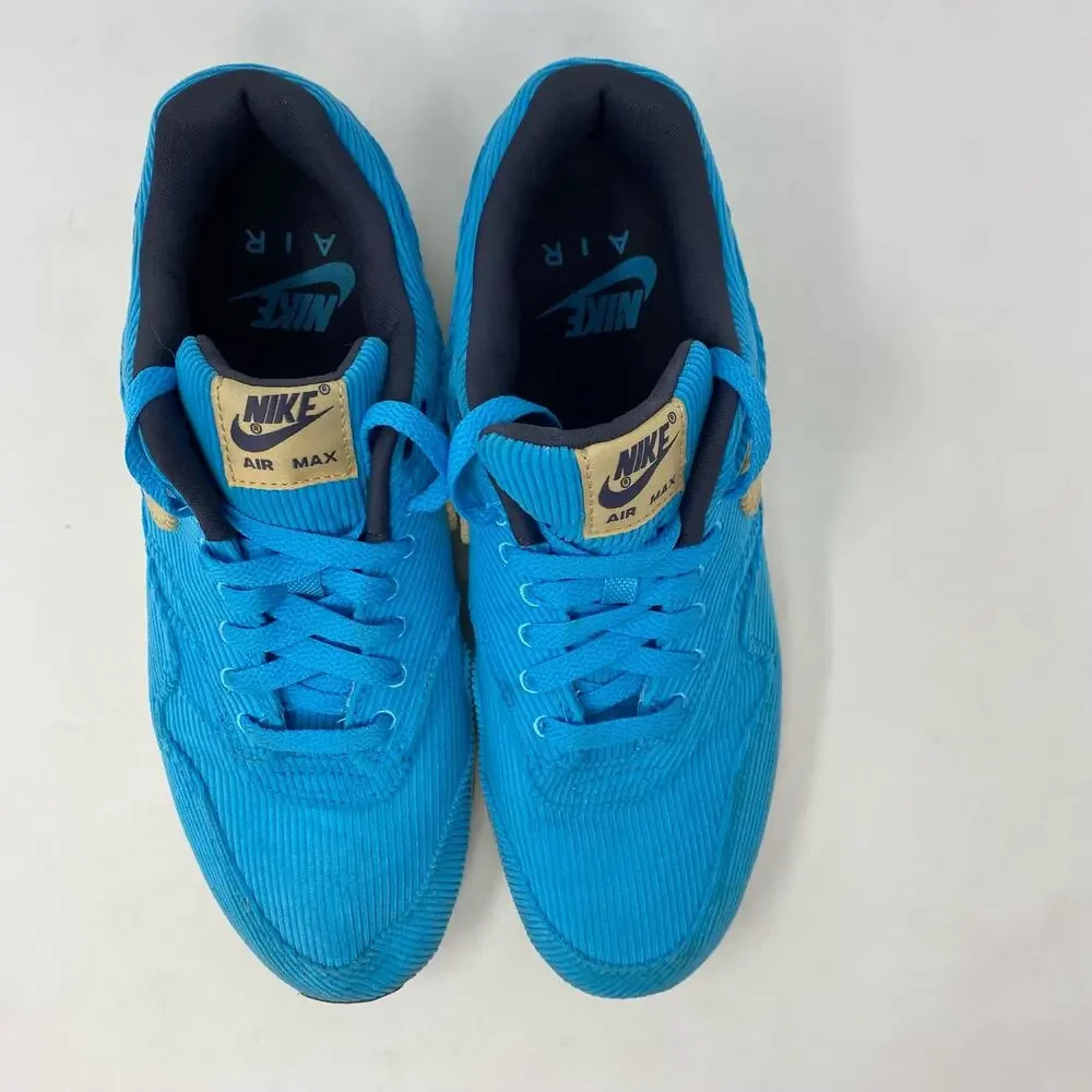Nike Air Max 1 Corduroy Baltic Blue Sneaker Mens Size 8.5